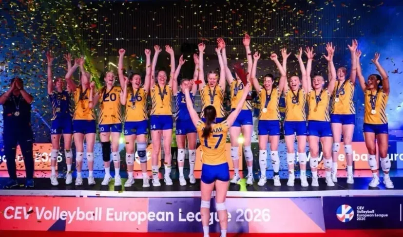 Suécia conquista Liga Europeia feminina de Voleibol